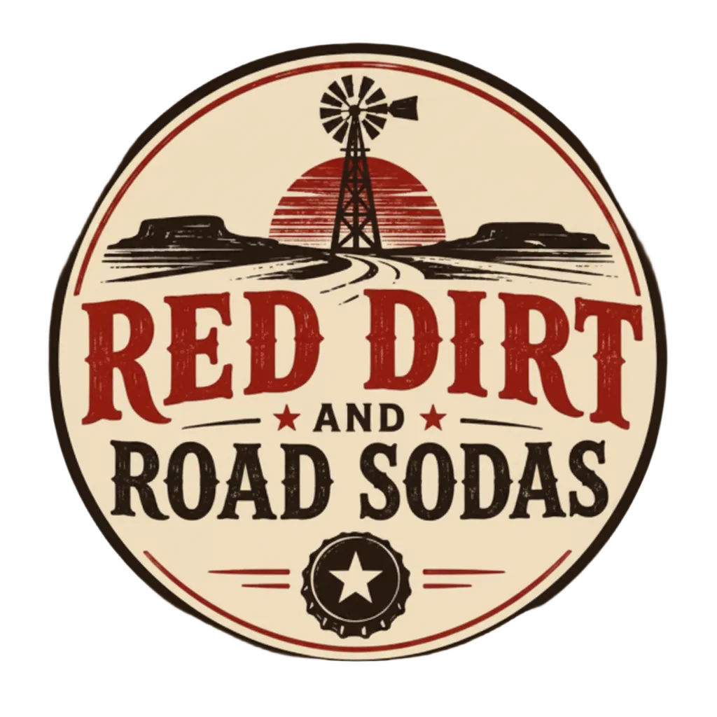 Red Dirt & Road Sodas Circle Logo Vinyl Sticker