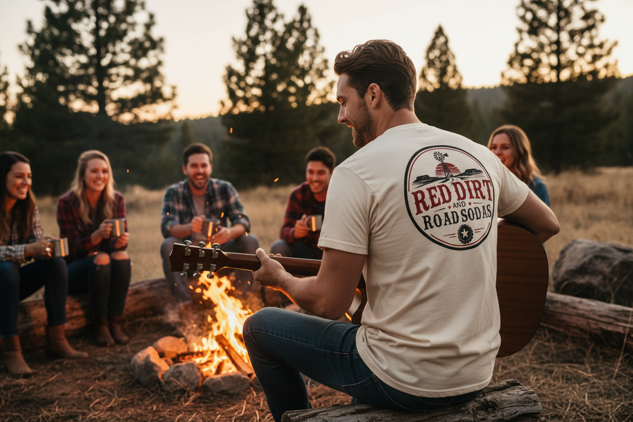 Red Dirt & Road Sodas Logo Tee